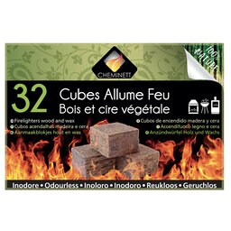 32ct | Cube allume feu naturel