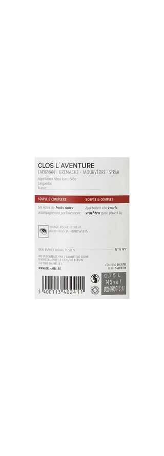 France - Frankrijk | Midi de la France - Fitou | Clos L'Aventure Rouge 