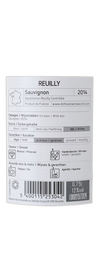 FR LOIRE REUILLY | Loire | Reuilly 2014 Wit 