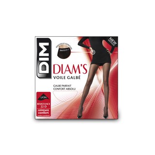 Dim | Diam's | Panty voile | galbé zwart | 20D | T4 