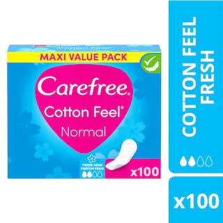 Carefree | 100ct | Cotton feel | Normal 