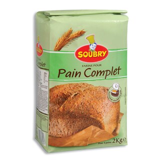 Soubry | Tarwemeel | Volkorenbrood 2 kg