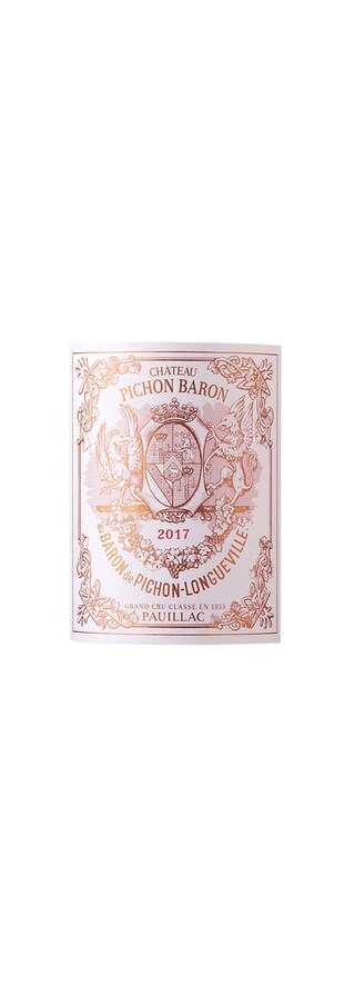 France - Frankrijk | Bordeaux - Pauillac 2GCC | Château Pichon Longueville Baron 2017 | Houten kist 