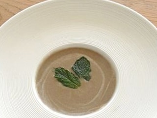 Gaspacho de lentilles à la menthe fraiche