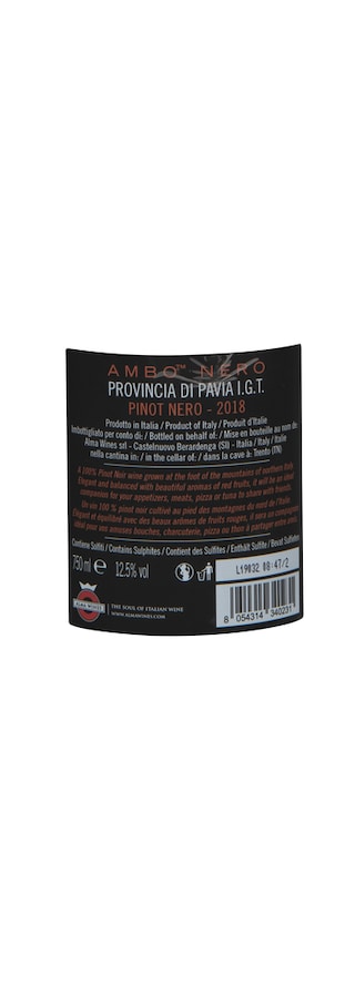 Italie - Italië | Lombardia - Pavia IGT | Ambo Nero Pinot Nero Pavia 2018 