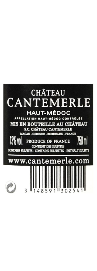 FR BORDEAUX HAUT-MEDOC | Château Cantemerle 2012 