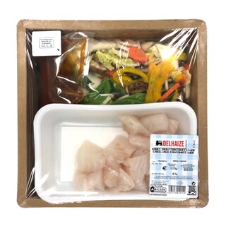 Delhaize | Wok | Kabeljauw | Cantoneese saus 