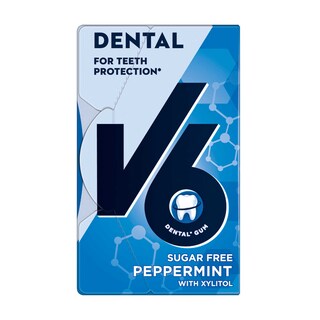 V6 | Chewing gum | Dental care | Fresh mint 
