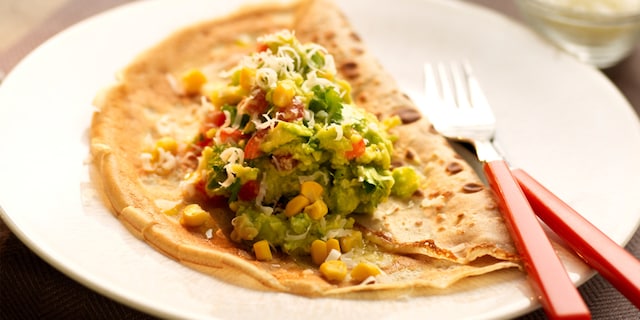 Crêpes de sarrasin au guacamole