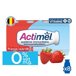 Yaourt à boire | Fraise | 0% m.g. | Immunité