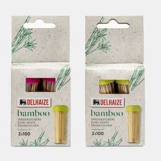 Delhaize | Cure-dents | FSC bois | 2x100pc 