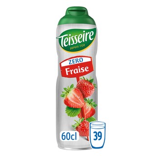 Teisseire | Zéro | Sirop | Fraise | Zéro Sucres 60 cl