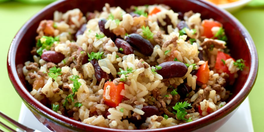 Tex-mex rijst met rundvlees