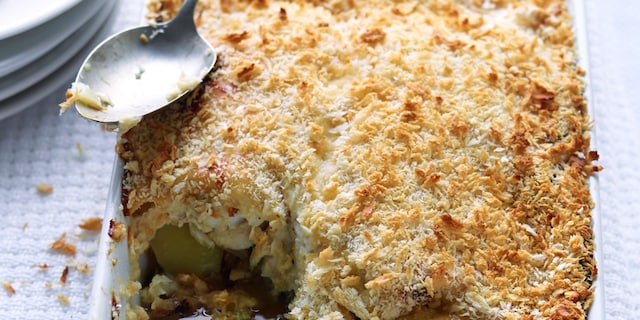 Crumble de sébaste, fenouil et courgette