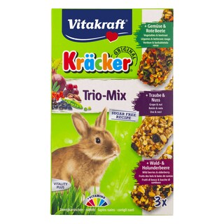 Vitakraft | Crackers pour lapins | Légumes-arachide-fruit 