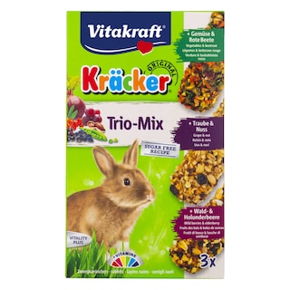 Vitakraft | Crackers pour lapins | Légumes-arachide-fruit 