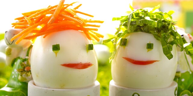 Les œufs durs chevelus