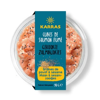 Karras | Dés Saumon | Fumé | Sésame Pavot 