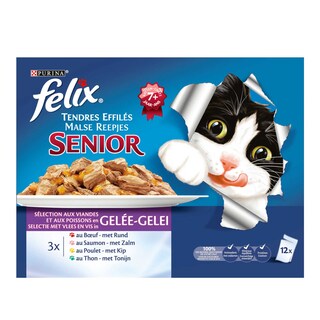 Felix | Purina | Kattenvoeding | Malse Reepjes | Senior 