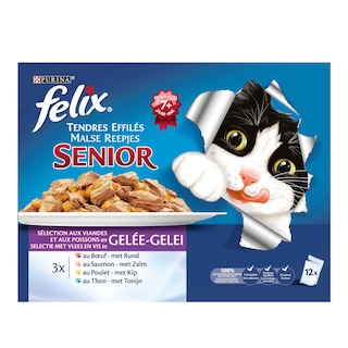 Felix | Purina | Kattenvoeding | Malse Reepjes | Senior 