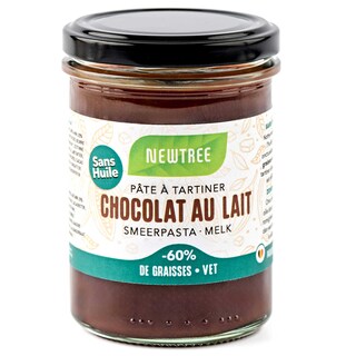NewTree | Pâte à tartiner | Choco | Lait | Sans huile | FT 250 gr
