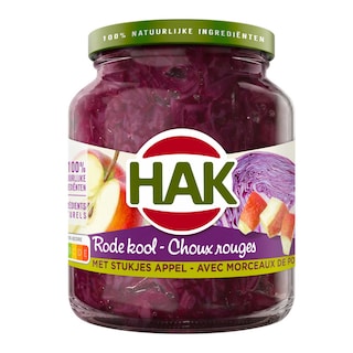 Hak | Choux rouge | Morceaux de pomme 