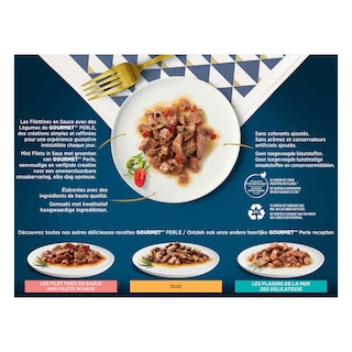 Purina | Gourmet | Aliment chat | Filettines aux légumes | +2 gr 