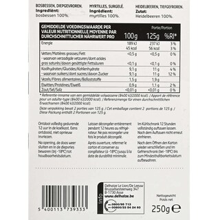 Delhaize | Myrtilles | Cultivées 250 gr