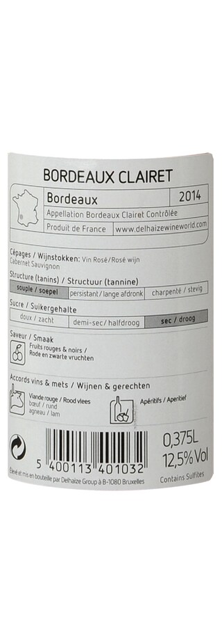 FR BORDEAUX CLAIRET | Bordeaux Clairet 14 Rosé 