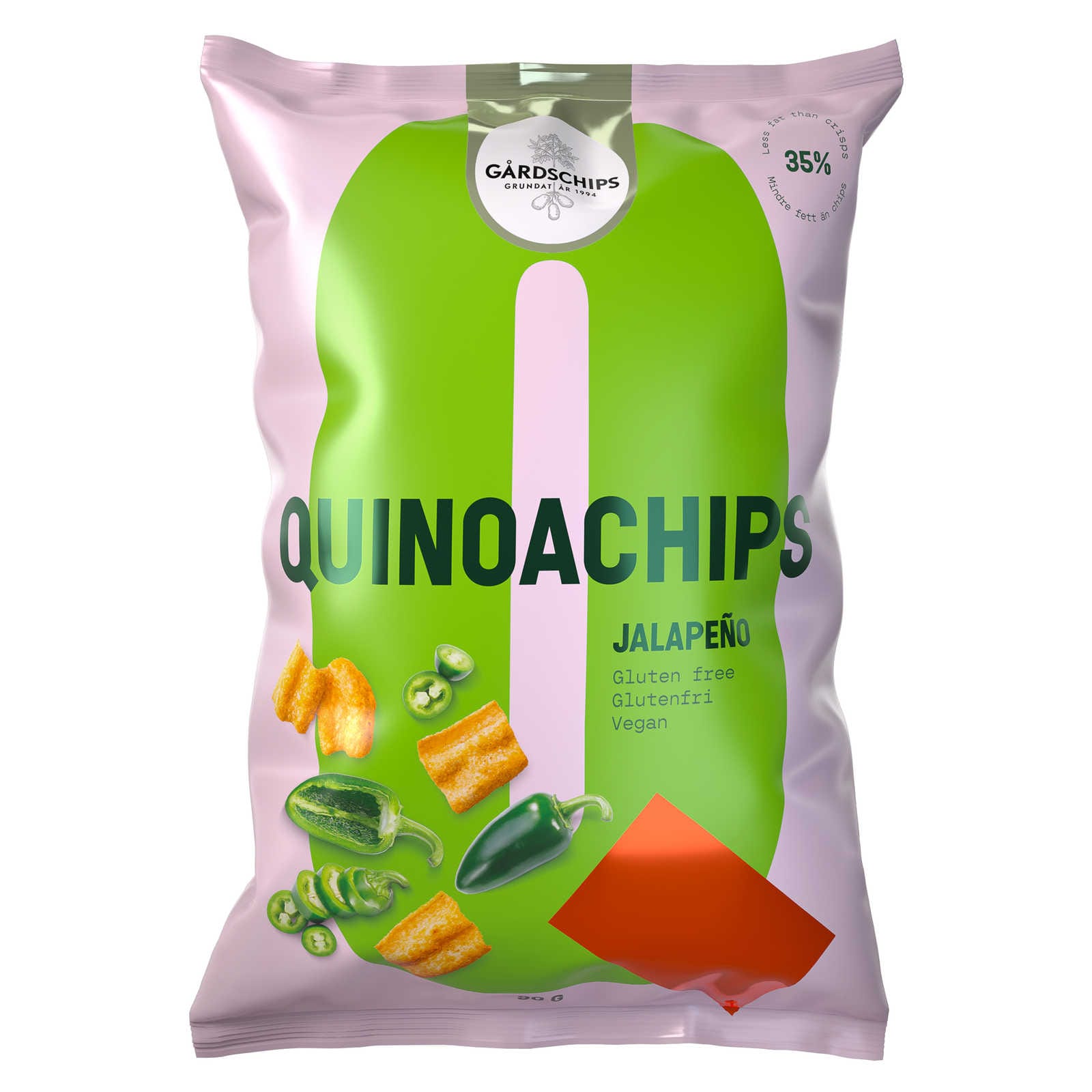 Gårdschips Chips Quinoa Jalapeno 90 gr Delhaize