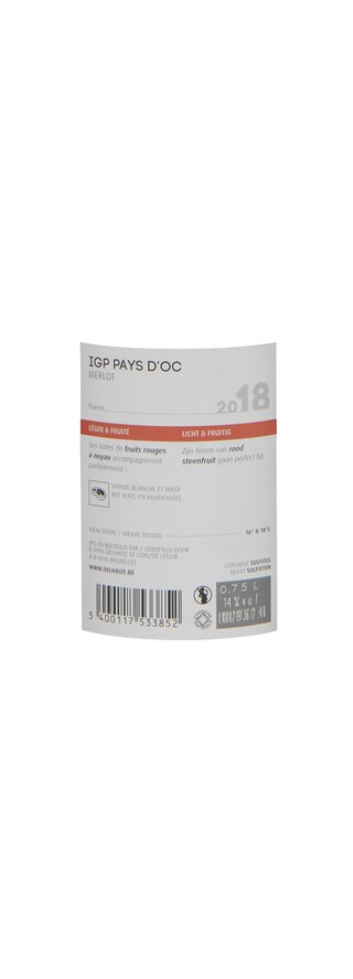 France - Frankrijk | Midi de la France - Oc IGP | Oc IGP Merlot Rood 18 
