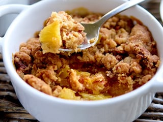 Crumble à l’ananas et aux spéculoos