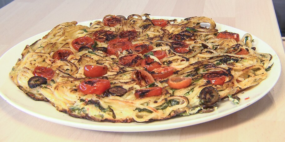 Spaghetti frittata