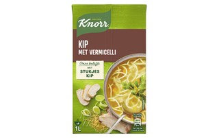 Knorr | Grootmoeders Geheim | Soep in brik | Kip en vermicelli | 1 L 