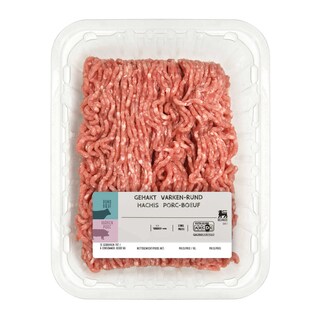 Delhaize | Varken-Rundsgehakt | Gekruid 