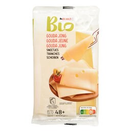 Delhaize | Bio | Gouda | Jong | Sneetjes | Bio 250 gr