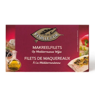 Feuille d'Or | Makrelen | Filets | Mediterraneaans 125 gr