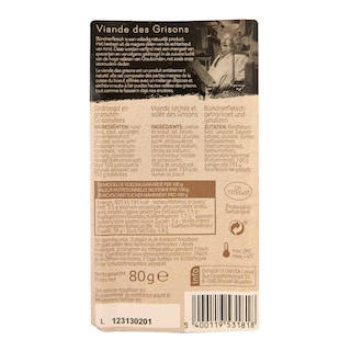 Taste of Inspirations | Viande des Grisons | Tranches 