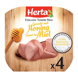 Herta | Edelham | Gerookt | met Honing | 4 Sneden 