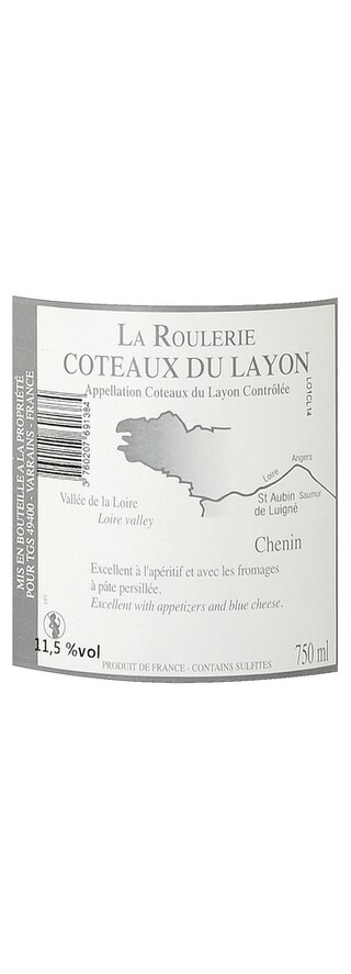 France - Frankrijk | Loire - Coteaux Layon | TGS Château de La Roulerie Layon 14 Wit 