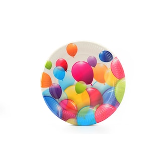 * | Assiettes en papier | Ballons | 23cm 