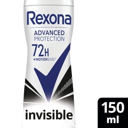 Rexona Women 72H Deodorant nonstop Spray Invisible on B&W clothes 150 ml