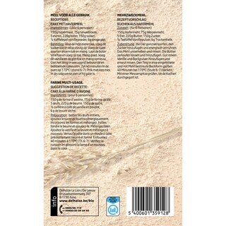 Delhaize | Bio | Farine | Avoine | Bio 600 gr