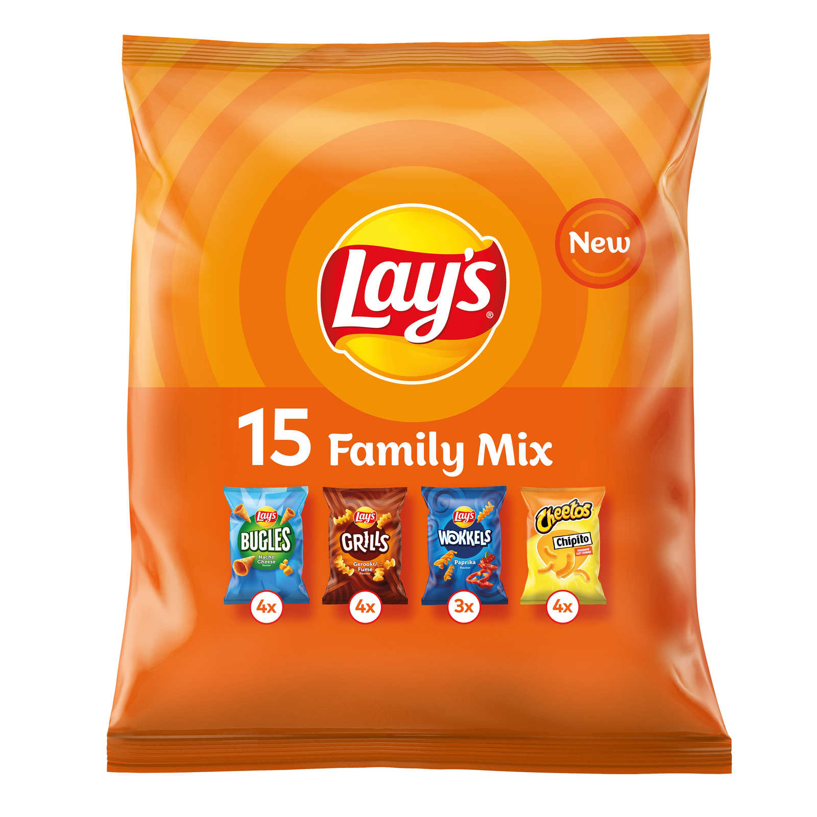 Lay's Chips Family Mix 15 ST 342 gr Delhaize