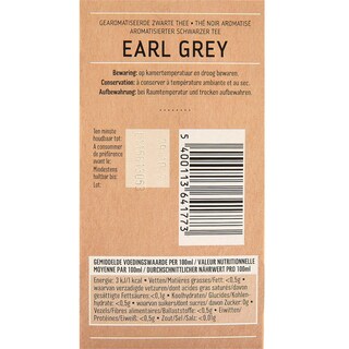 Delhaize | Thee | Zwart | Earl Grey | Zakjes 