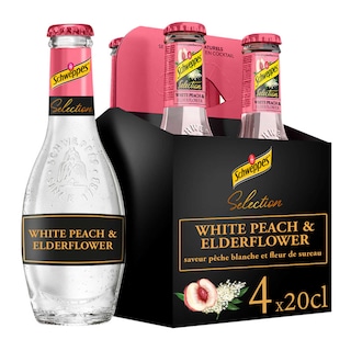 4x20cl | Witte perzik | Vlierbloesem