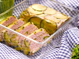 Terrine de jambon aux courgettes et au pecorino