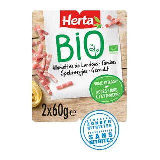 Herta | Spekreepjes Gerookt | BIO 