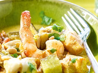 Viscurry met groenten