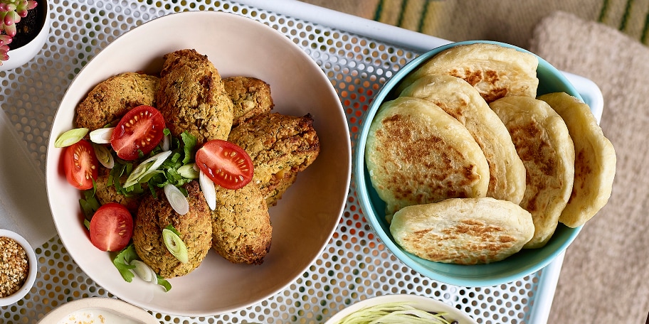 Falafel en chapati